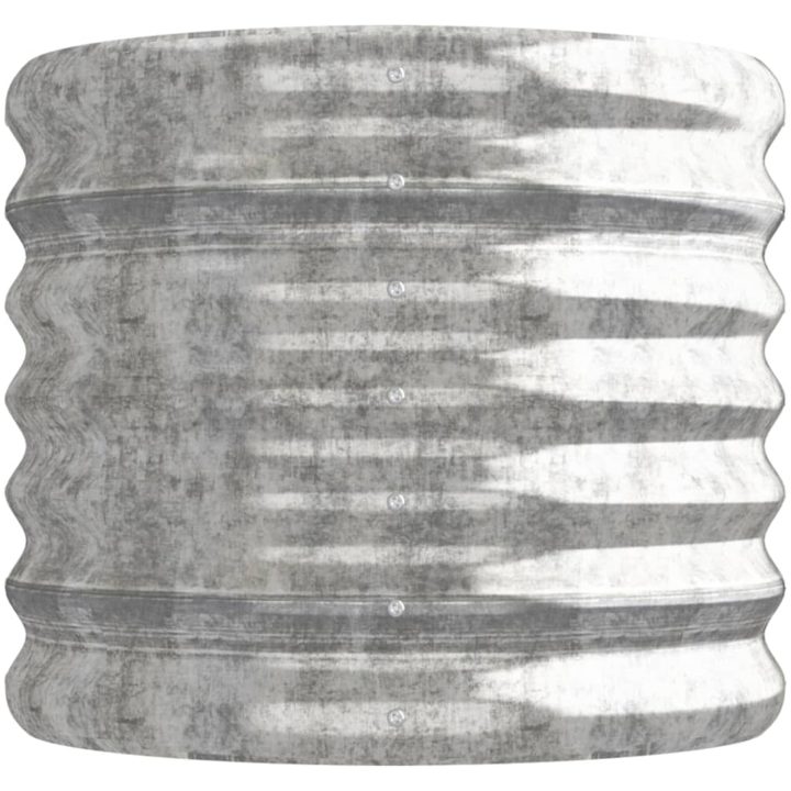 Odlingslåda pulverlackerat stål silver vidaXL 114 x 40 x 36 cm – bild 4