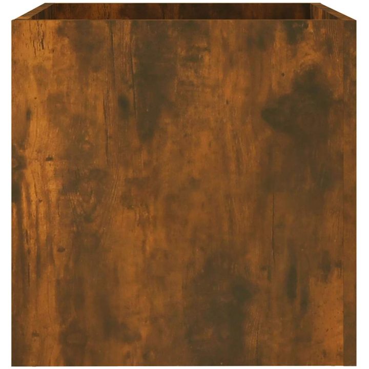 Odlingslåda rökfärgad ek 40x40x40 cm konstruerat trä vidaXL – bild 6