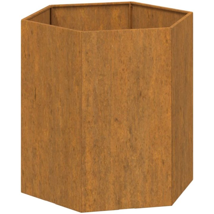Odlingslåda rostfärgad rosttrögt stål vidaXL 40 x 40 x 45 cm – bild 2