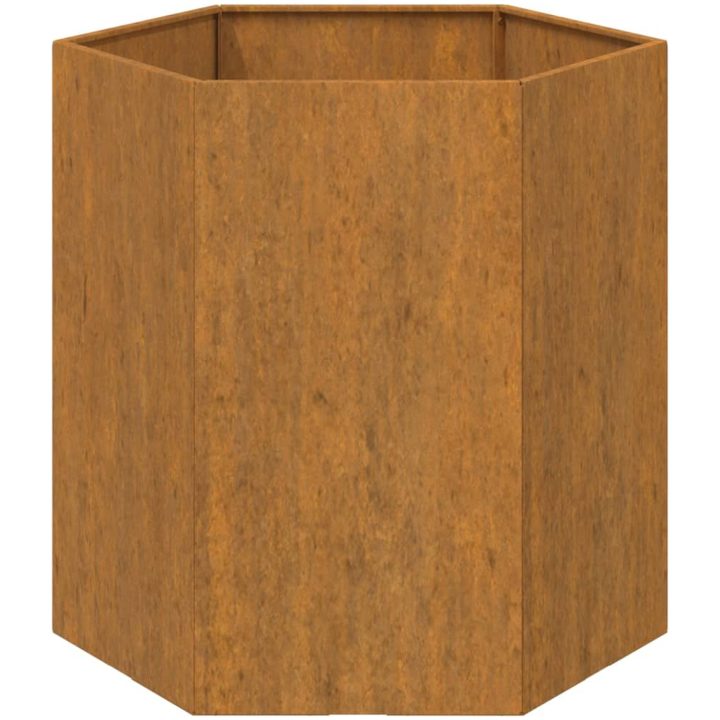 Odlingslåda rostfärgad rosttrögt stål vidaXL 40 x 40 x 45 cm – bild 5