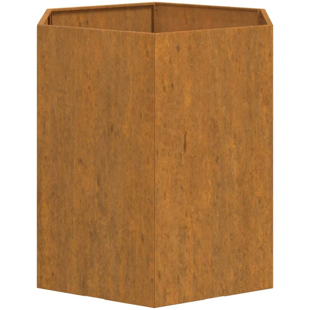 Odlingslåda rostfärgad rosttrögt stål vidaXL 40 x 40 x 45 cm – bild 6