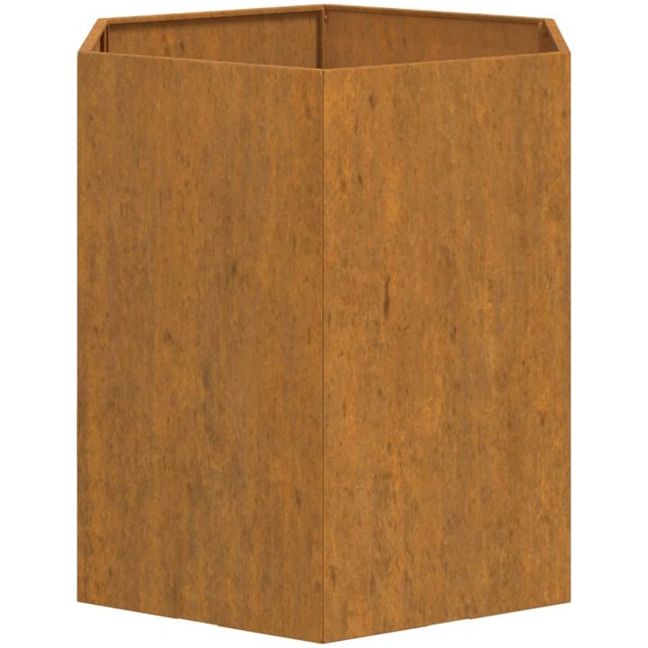 Odlingslåda rostfärgad rosttrögt stål vidaXL 40 x 40 x 45 cm – bild 6