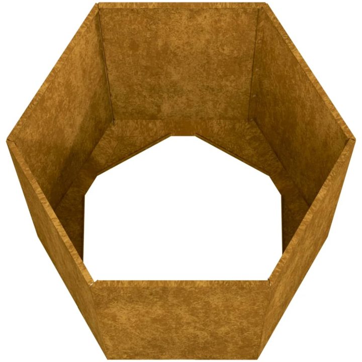 Odlingslåda rostfärgad rosttrögt stål vidaXL 40 x 40 x 45 cm – bild 7