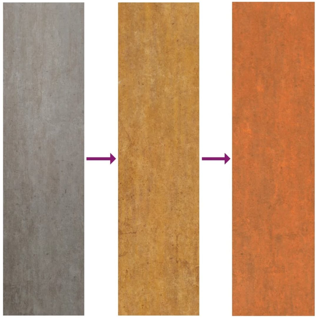 Odlingslåda rostig rosttrögt stål vidaXL 100 x 100 x 45 cm – bild 5