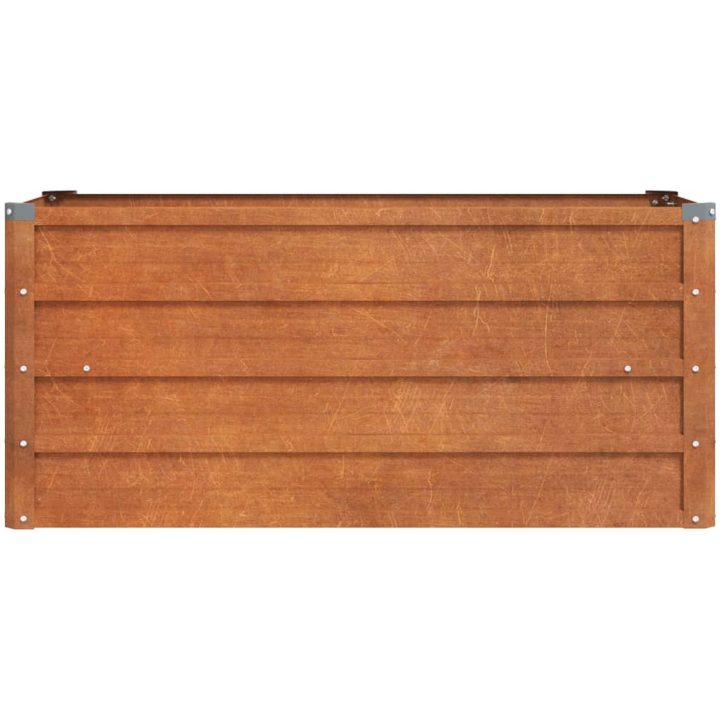 Odlingslåda rostig rosttrögt stål vidaXL 100 x 40 x 45 cm – bild 4
