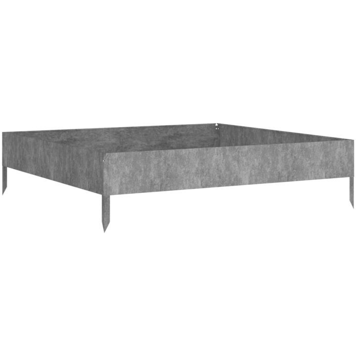 Odlingslåda rosttrögt stål vidaXL 100 x 100 x 26 cm – bild 4