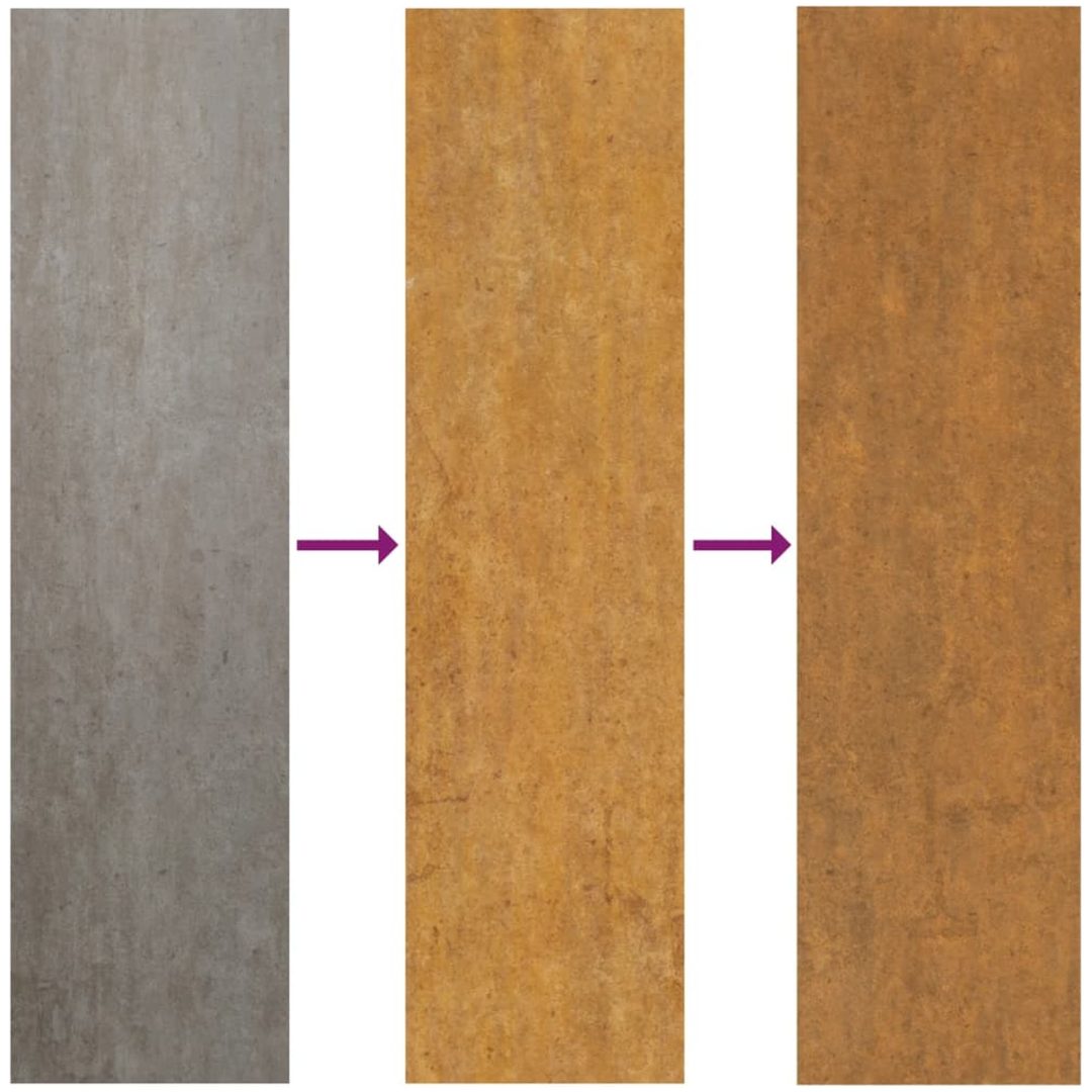 Odlingslåda rosttrögt stål vidaXL 100 x 100 x 26 cm – bild 6