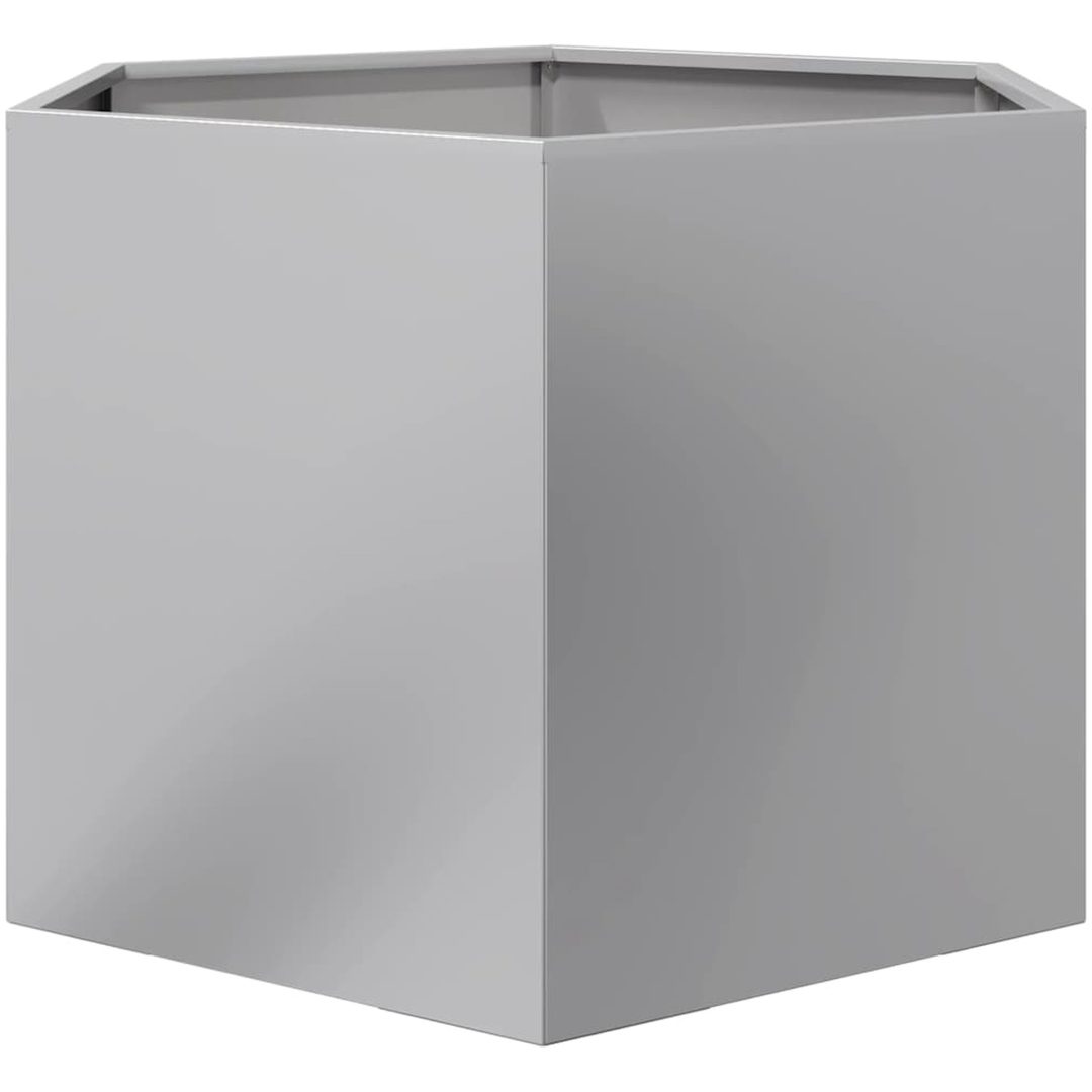Odlingslåda sexkantig galvaniserat stål vidaXL 69 x 60 x 45 cm – bild 4