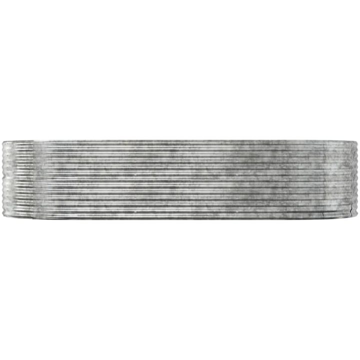 Odlingslåda silver pulverlackerat stål vidaXL 291 x 140 x 68 cm – bild 3