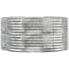Odlingslåda silver pulverlackerat stål vidaXL 291 x 140 x 68 cm – miniatyr 4