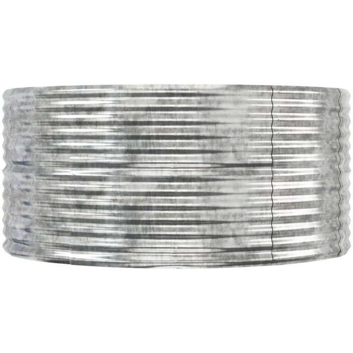 Odlingslåda silver pulverlackerat stål vidaXL 291 x 140 x 68 cm – bild 4
