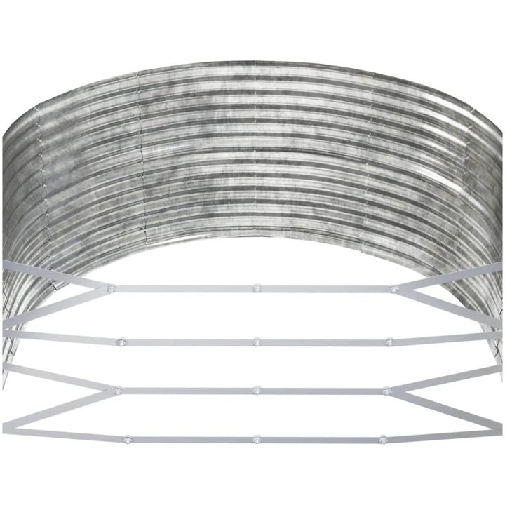 Odlingslåda silver pulverlackerat stål vidaXL 291 x 140 x 68 cm – bild 5