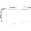 Odlingslåda silver rostfritt stål vidaXL 62 x 30 x 29 cm – miniatyr 11