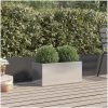 Odlingslåda silver rostfritt stål vidaXL 62 x 30 x 29 cm – miniatyr 3