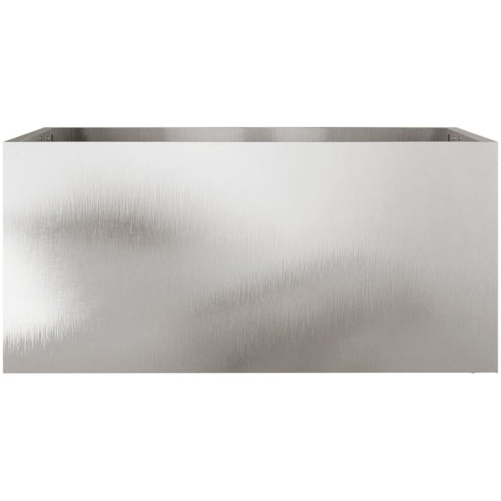 Odlingslåda silver rostfritt stål vidaXL 62 x 30 x 29 cm – bild 5