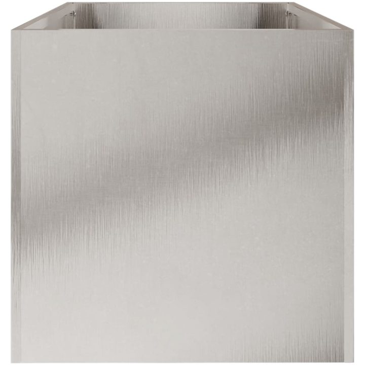 Odlingslåda silver rostfritt stål vidaXL 62 x 30 x 29 cm – bild 6