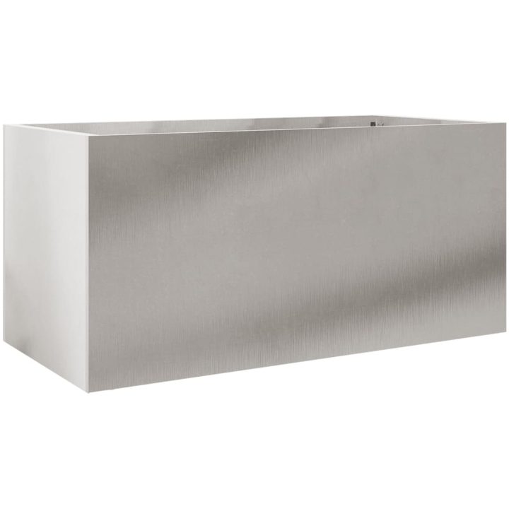 Odlingslåda silver rostfritt stål vidaXL 62 x 30 x 29 cm – bild 7