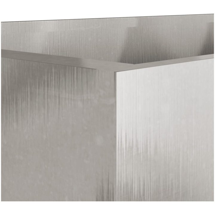 Odlingslåda silver rostfritt stål vidaXL 62 x 30 x 29 cm – bild 9