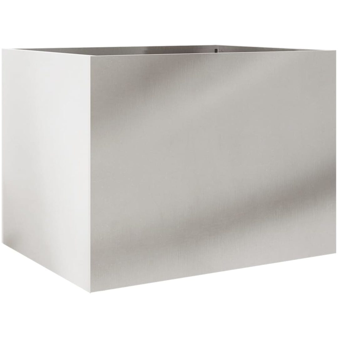 Odlingslåda silver rostfritt stål vidaXL 62 x 47 x 46 cm – bild 7