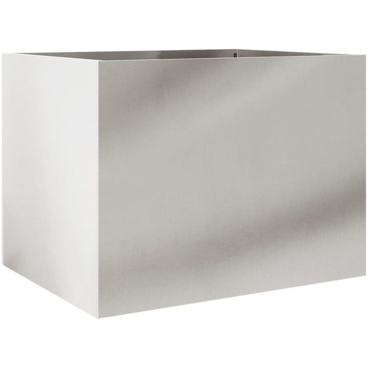 Odlingslåda silver rostfritt stål vidaXL 62 x 47 x 46 cm – bild 7