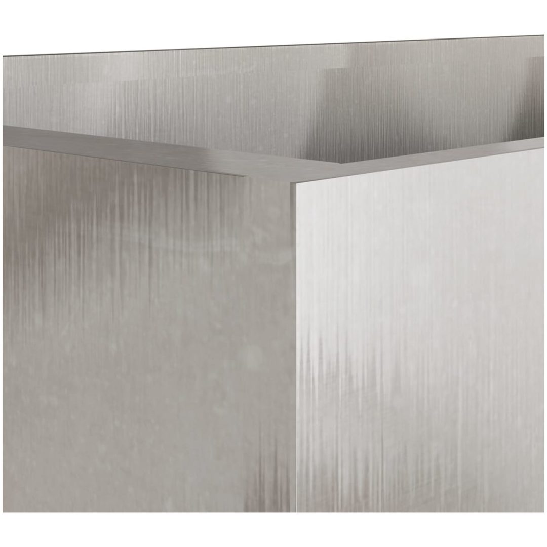 Odlingslåda silver rostfritt stål vidaXL 62 x 47 x 46 cm – bild 9