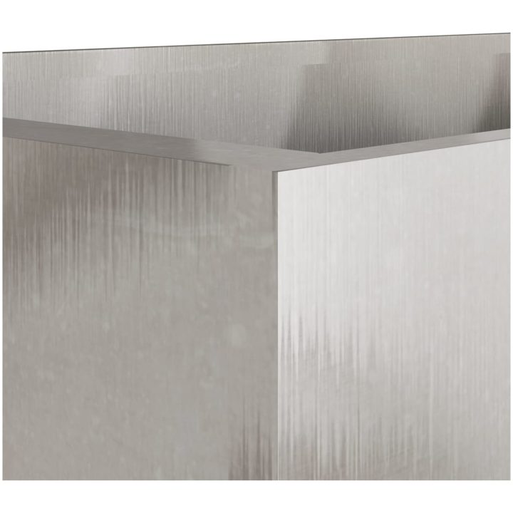 Odlingslåda silver rostfritt stål vidaXL 62 x 47 x 46 cm – bild 9