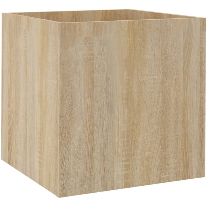 Odlingslåda sonoma ek 40x40x40 cm konstruerat trä vidaXL – bild 2