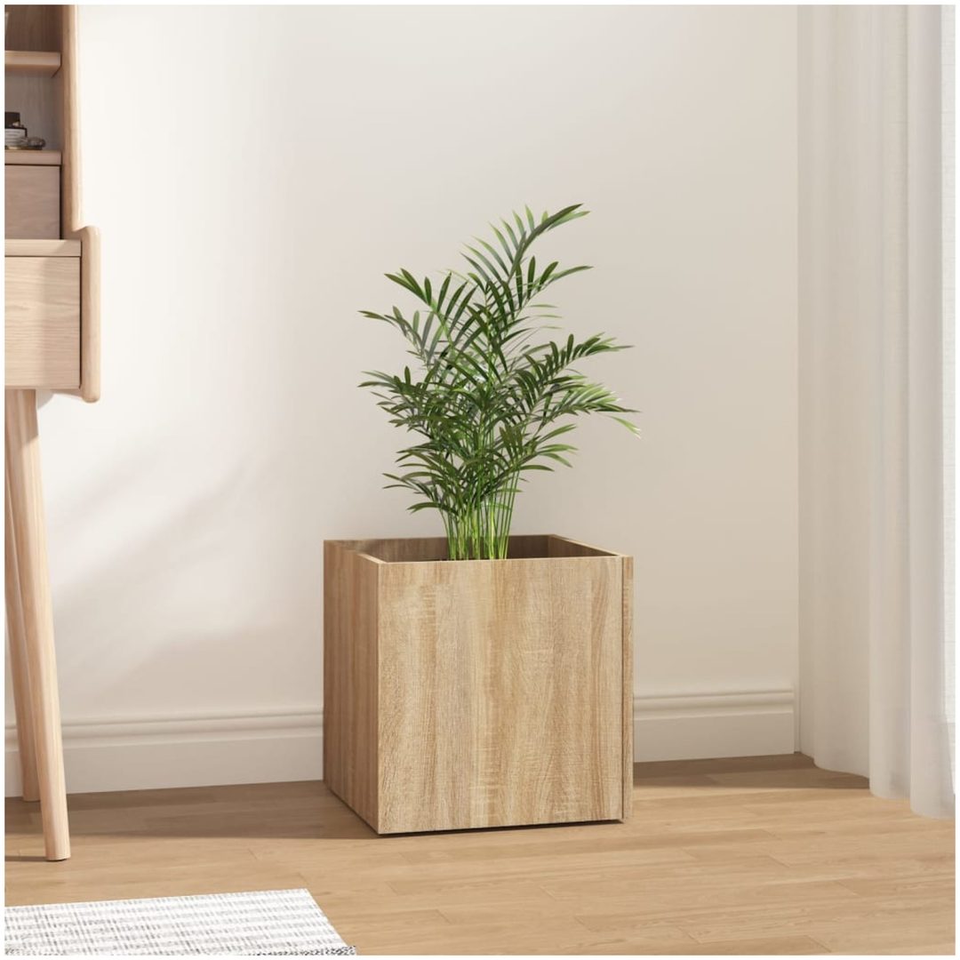Odlingslåda sonoma ek 40x40x40 cm konstruerat trä vidaXL – bild 3