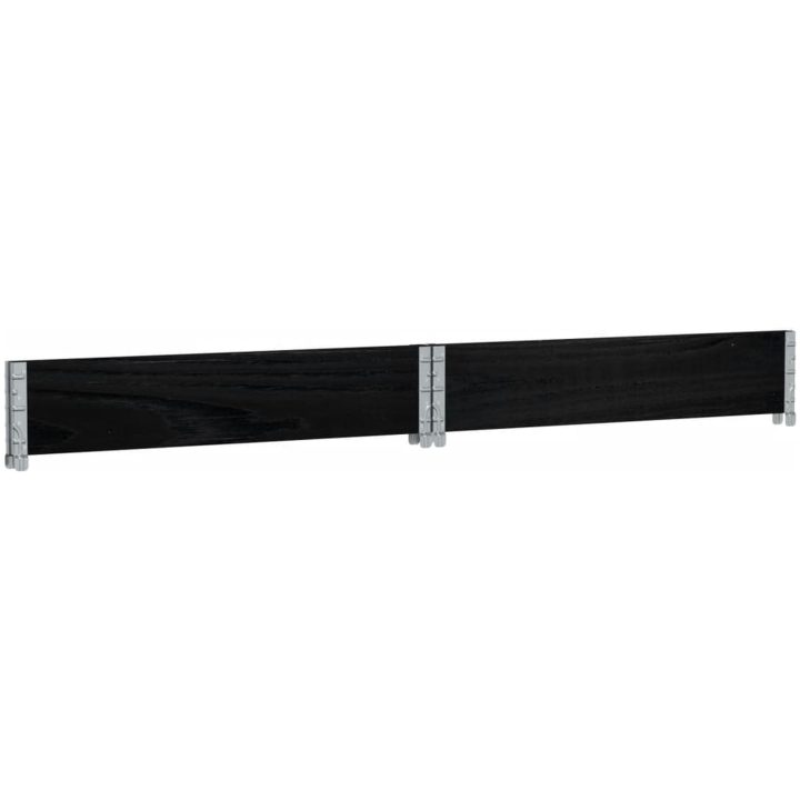 Odlingslåda svart 100x100 cm massiv furu vidaXL 100 x 100 x 21.5 cm – bild 6