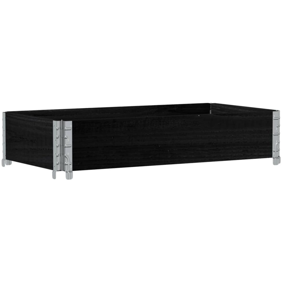 Odlingslåda svart 100x50 cm massiv furu vidaXL 100 x 50 x 21.5 cm – bild 2