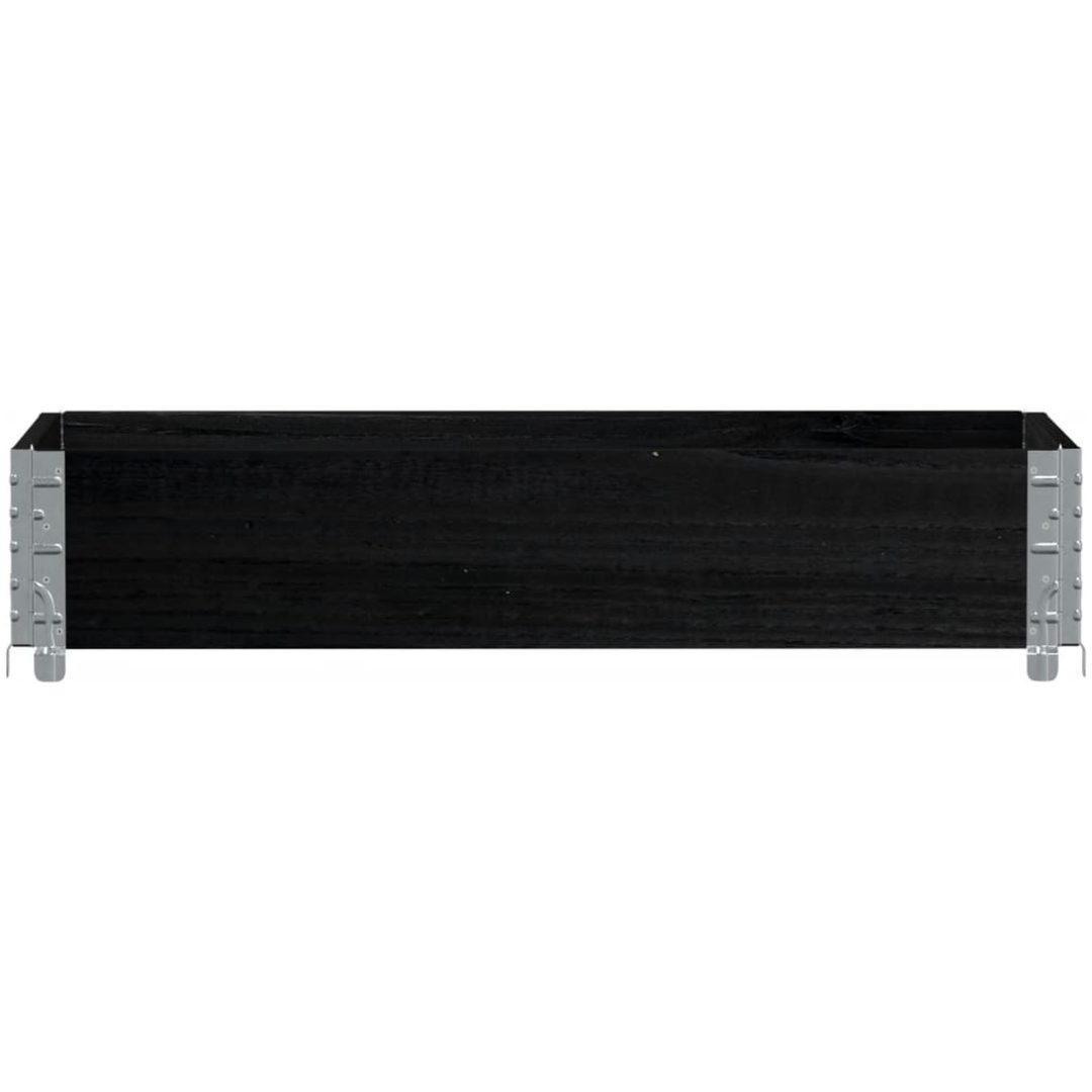 Odlingslåda svart 100x50 cm massiv furu vidaXL 100 x 50 x 21.5 cm – bild 3