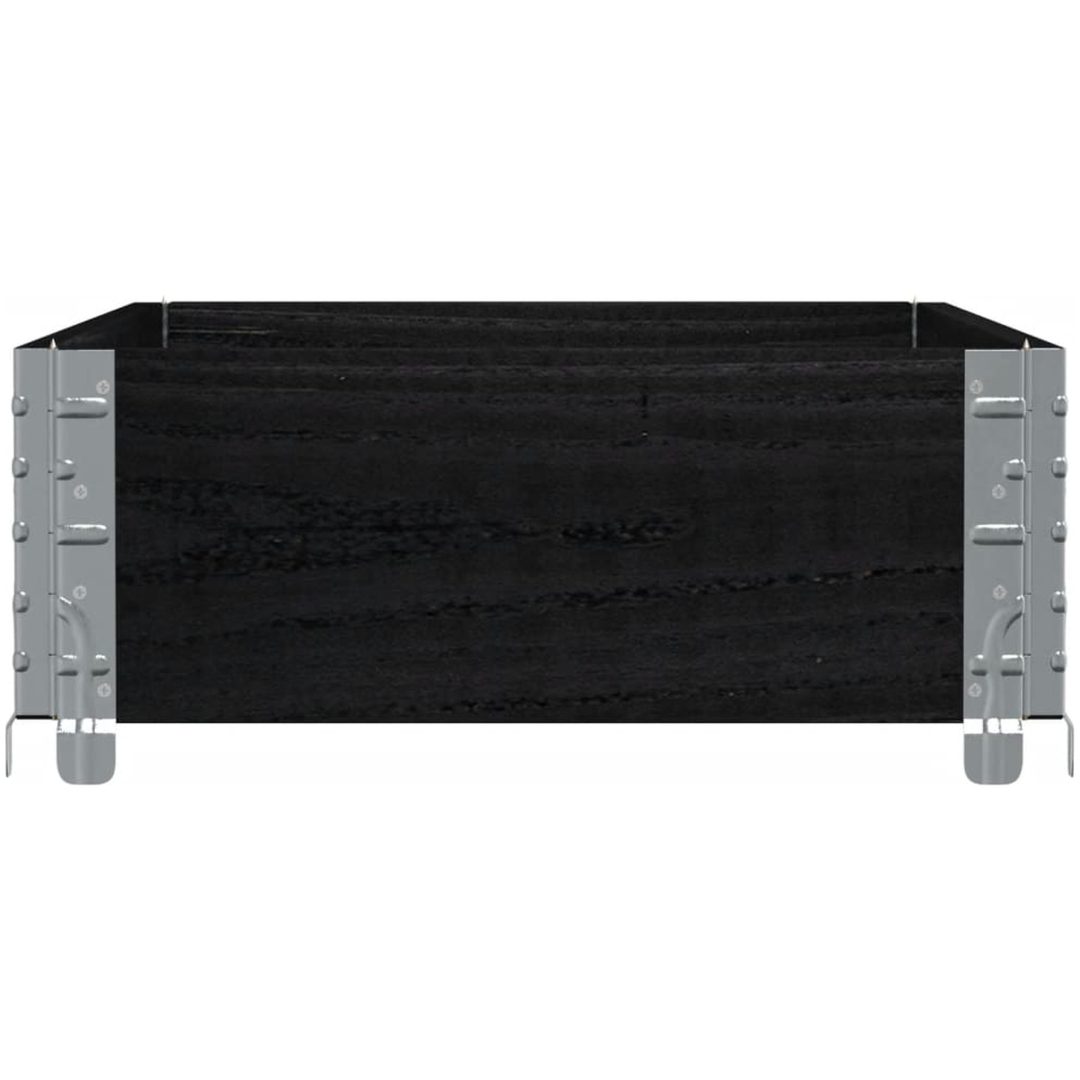 Odlingslåda svart 100x50 cm massiv furu vidaXL 100 x 50 x 21.5 cm – bild 4