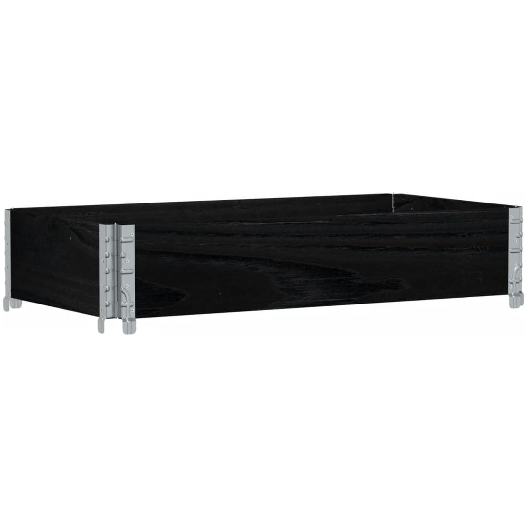 Odlingslåda svart 100x50 cm massiv furu vidaXL 100 x 50 x 21.5 cm – bild 5
