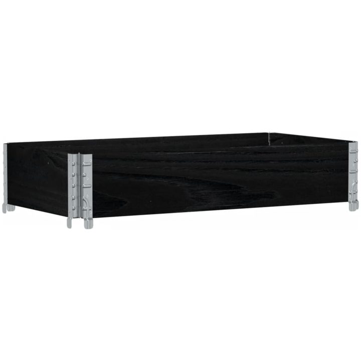 Odlingslåda svart 100x50 cm massiv furu vidaXL 100 x 50 x 21.5 cm – bild 5