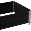 Odlingslåda svart 100x50 cm massiv furu vidaXL 100 x 50 x 21.5 cm – miniatyr 7