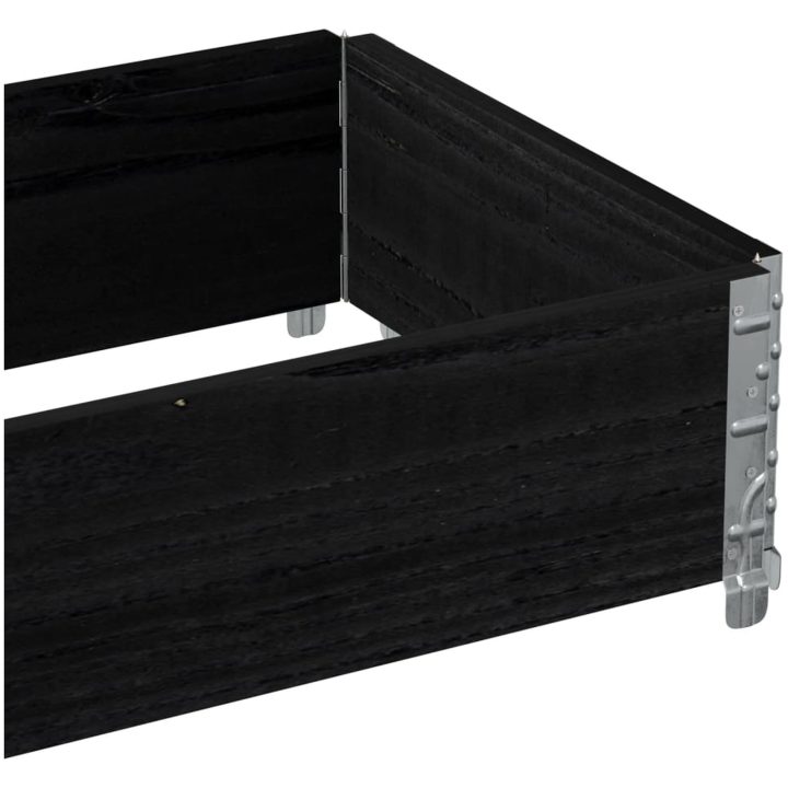 Odlingslåda svart 100x50 cm massiv furu vidaXL 100 x 50 x 21.5 cm – bild 7