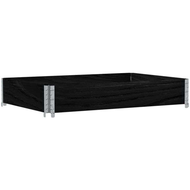Odlingslåda svart 120x80 cm massiv furu vidaXL 120 x 80 x 21.5 cm – bild 2