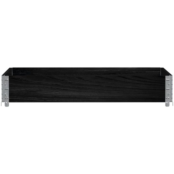 Odlingslåda svart 120x80 cm massiv furu vidaXL 120 x 80 x 21.5 cm – bild 3
