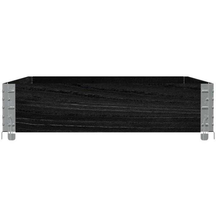 Odlingslåda svart 120x80 cm massiv furu vidaXL 120 x 80 x 21.5 cm – bild 4