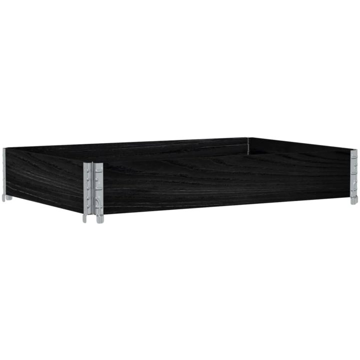Odlingslåda svart 120x80 cm massiv furu vidaXL 120 x 80 x 21.5 cm – bild 5