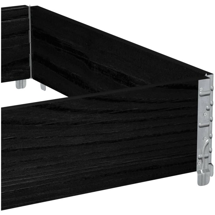 Odlingslåda svart 120x80 cm massiv furu vidaXL 120 x 80 x 21.5 cm – bild 7