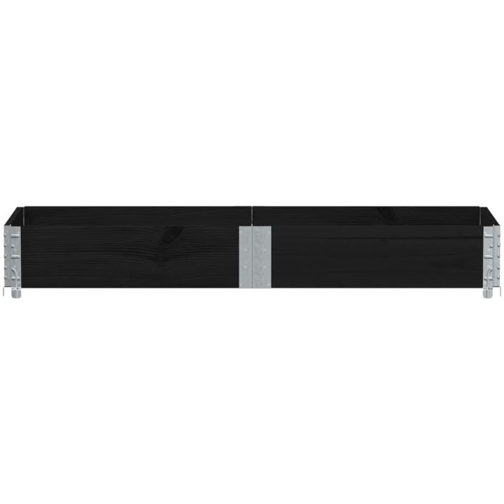 Odlingslåda svart 150x50 cm massiv furu vidaXL 150 x 50 x 21.5 cm – bild 3