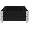 Odlingslåda svart 150x50 cm massiv furu vidaXL 150 x 50 x 21.5 cm – miniatyr 4