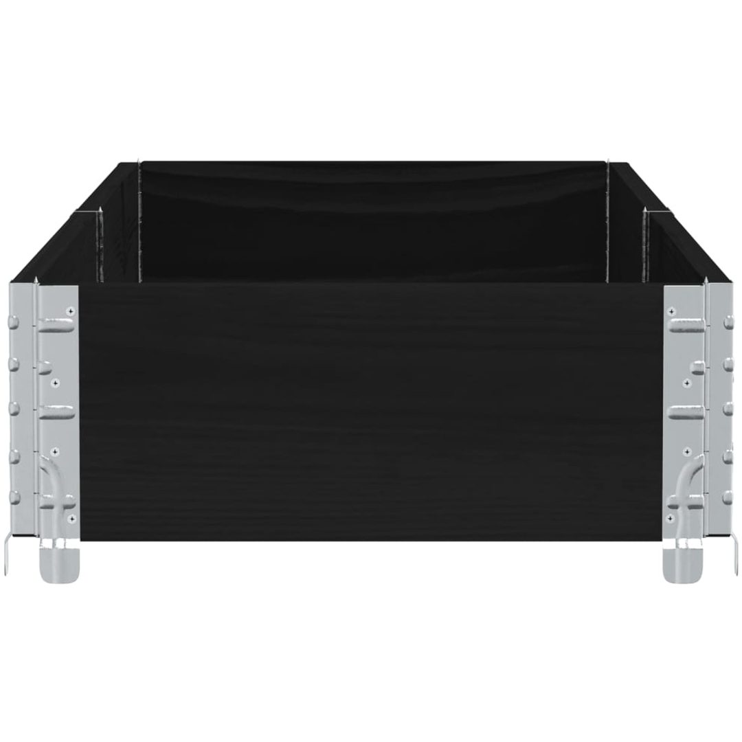 Odlingslåda svart 150x50 cm massiv furu vidaXL 150 x 50 x 21.5 cm – bild 4