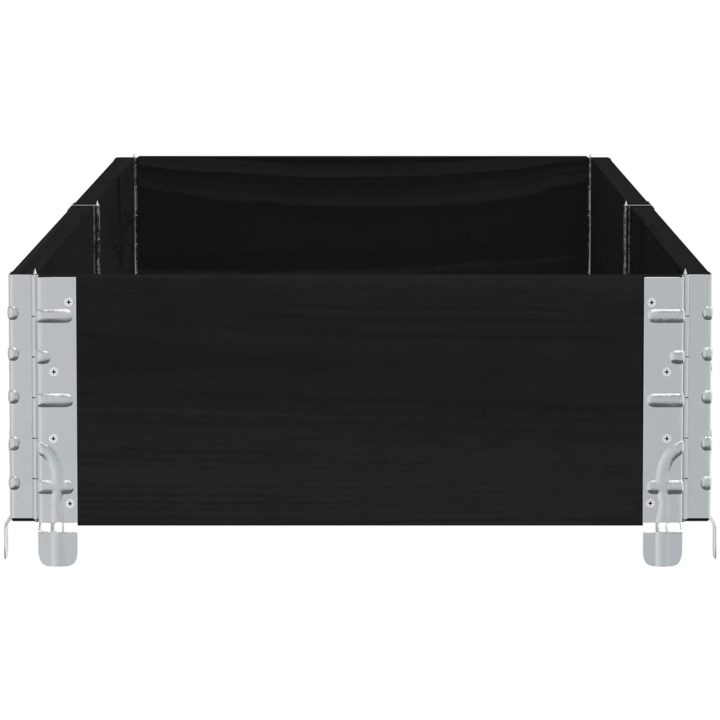 Odlingslåda svart 150x50 cm massiv furu vidaXL 150 x 50 x 21.5 cm – bild 4