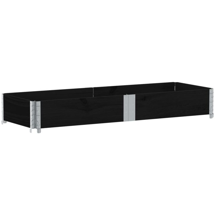 Odlingslåda svart 150x50 cm massiv furu vidaXL 150 x 50 x 21.5 cm – bild 5