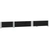 Odlingslåda svart 150x50 cm massiv furu vidaXL 150 x 50 x 21.5 cm – miniatyr 6