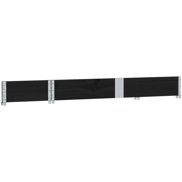 Odlingslåda svart 150x50 cm massiv furu vidaXL 150 x 50 x 21.5 cm – bild 6