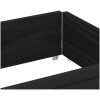 Odlingslåda svart 150x50 cm massiv furu vidaXL 150 x 50 x 21.5 cm – miniatyr 7