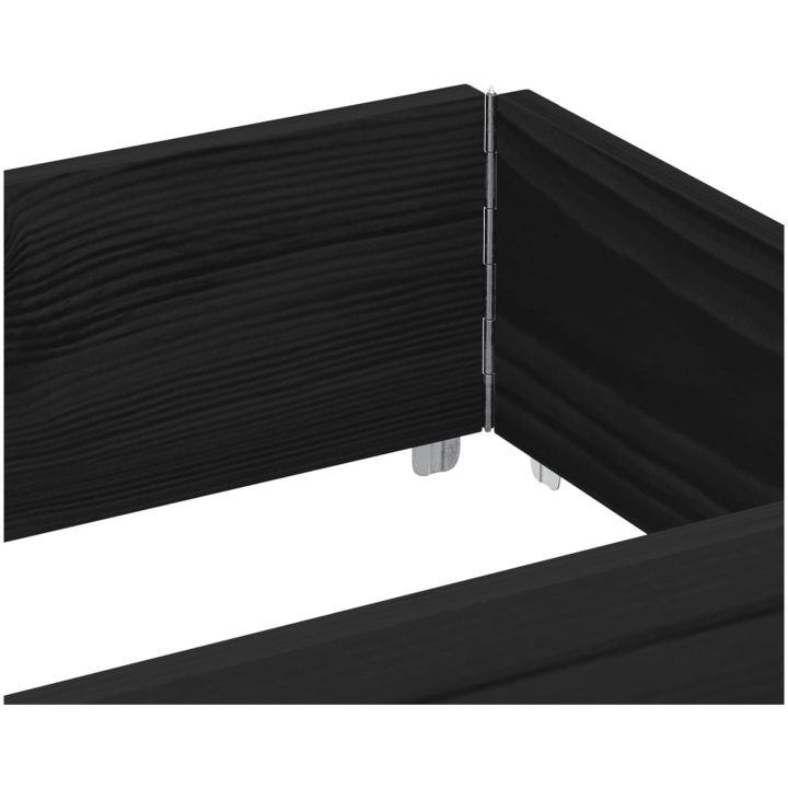 Odlingslåda svart 150x50 cm massiv furu vidaXL 150 x 50 x 21.5 cm – bild 7